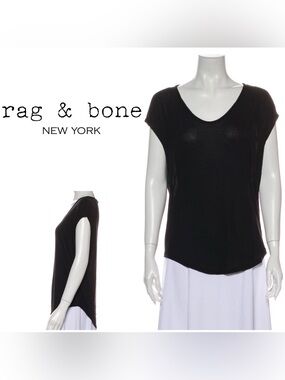 rag & bone micromodal scoop neck top